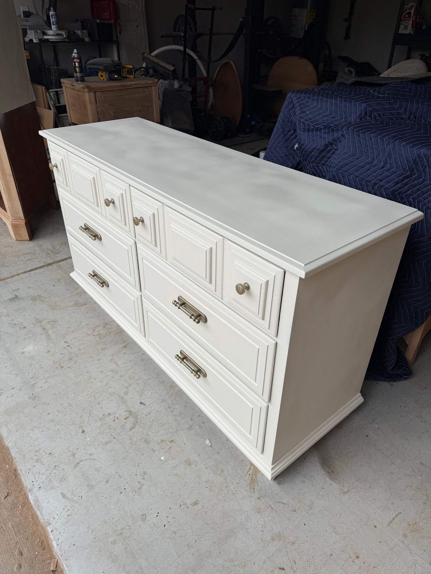 6-Drawer White Dresser