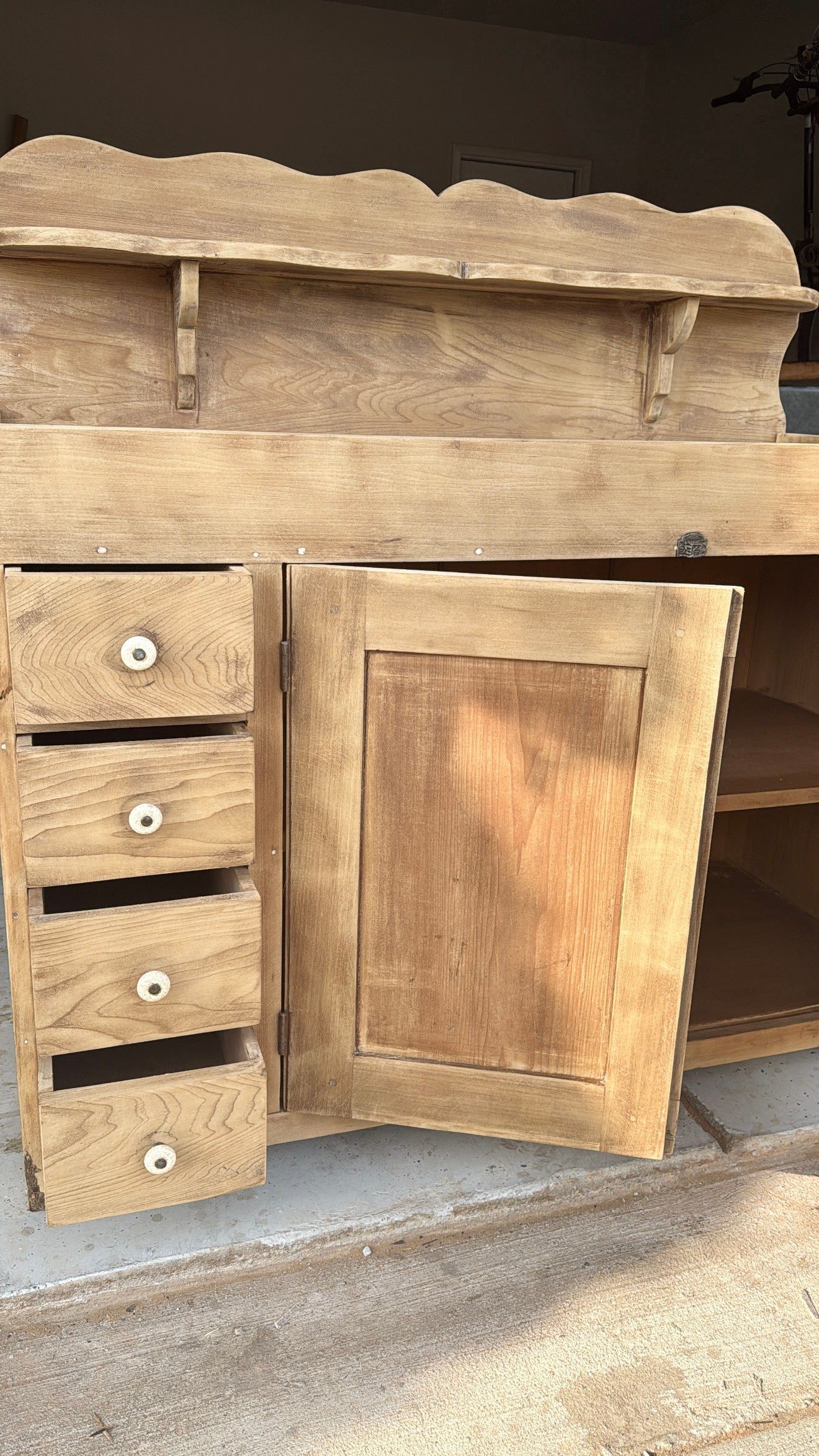 Bleached Cupboard / Dry Sink