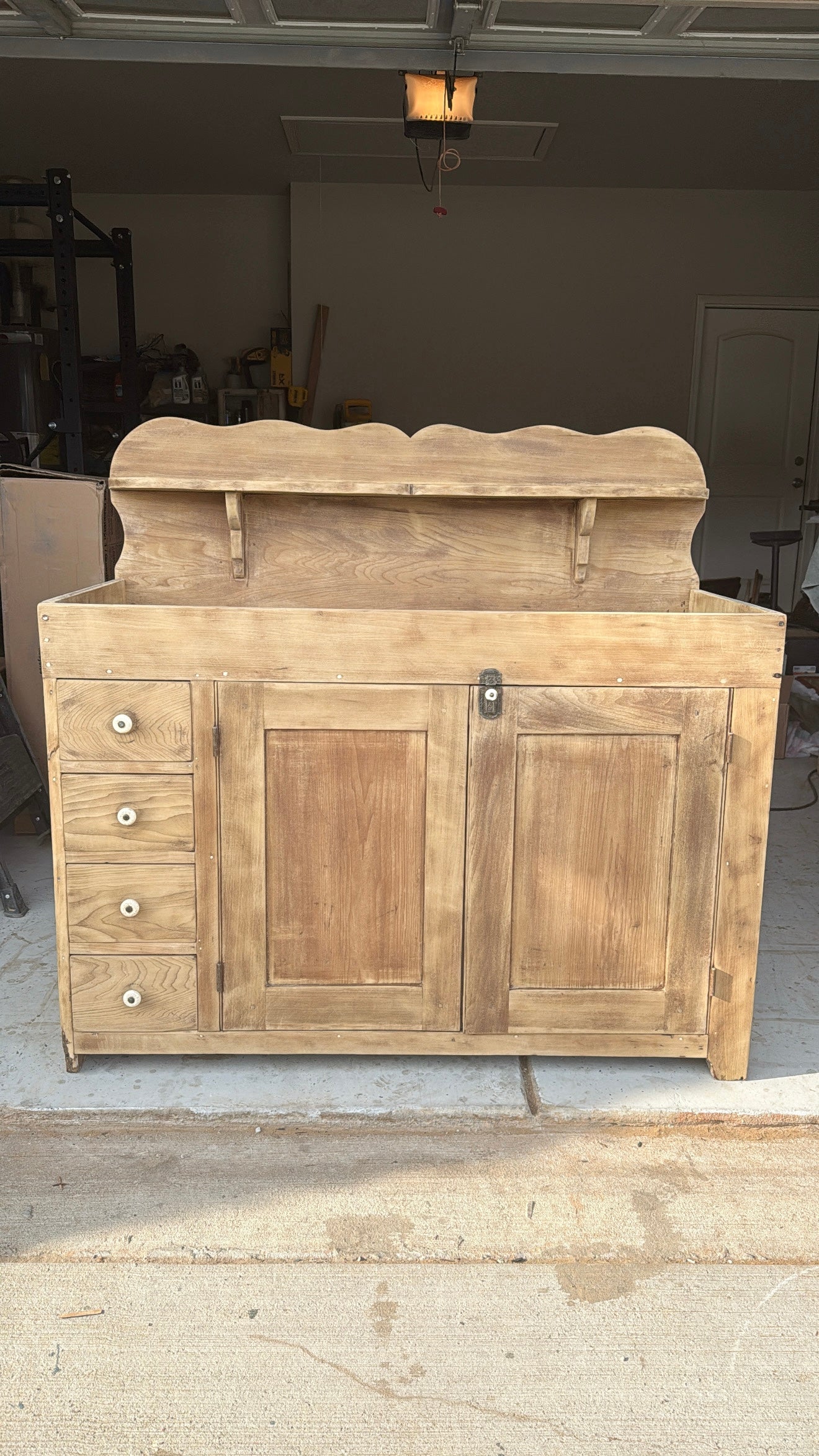 Bleached Cupboard / Dry Sink
