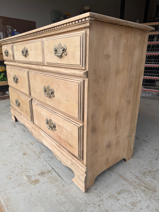6-Drawer Bleached Dresser