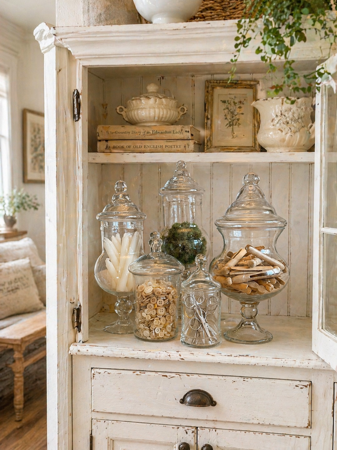 6.5” Tall Glass Apothecary