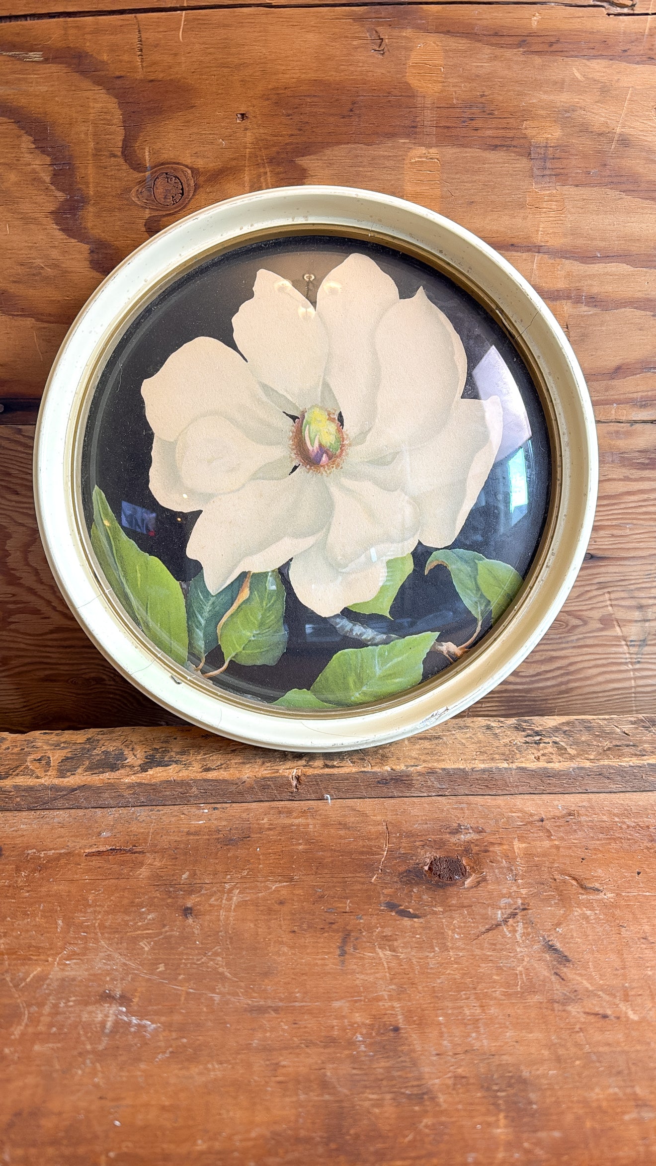 Vintage Round Flower Print