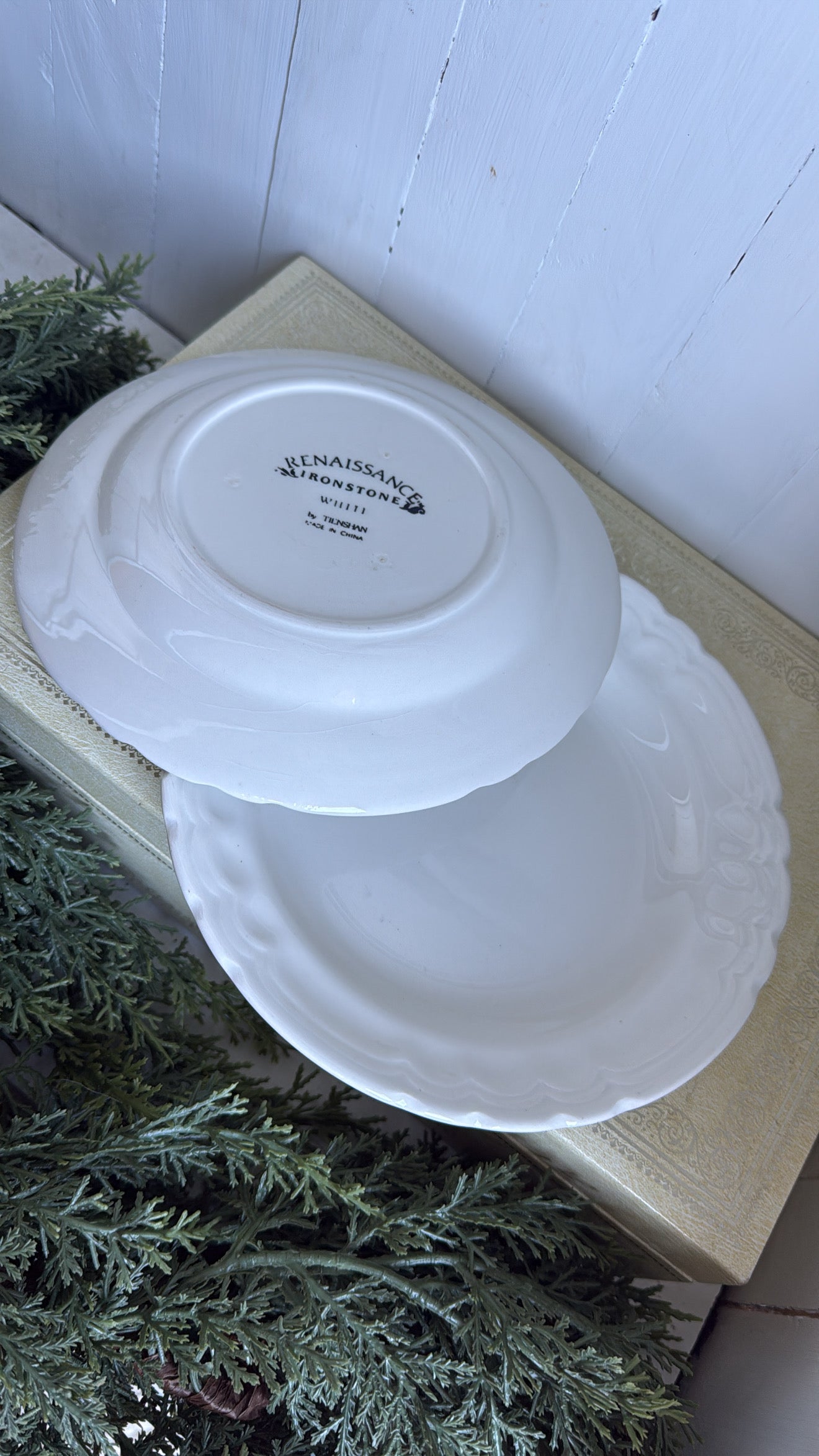 7.25” Ironstone Renaissance Plate