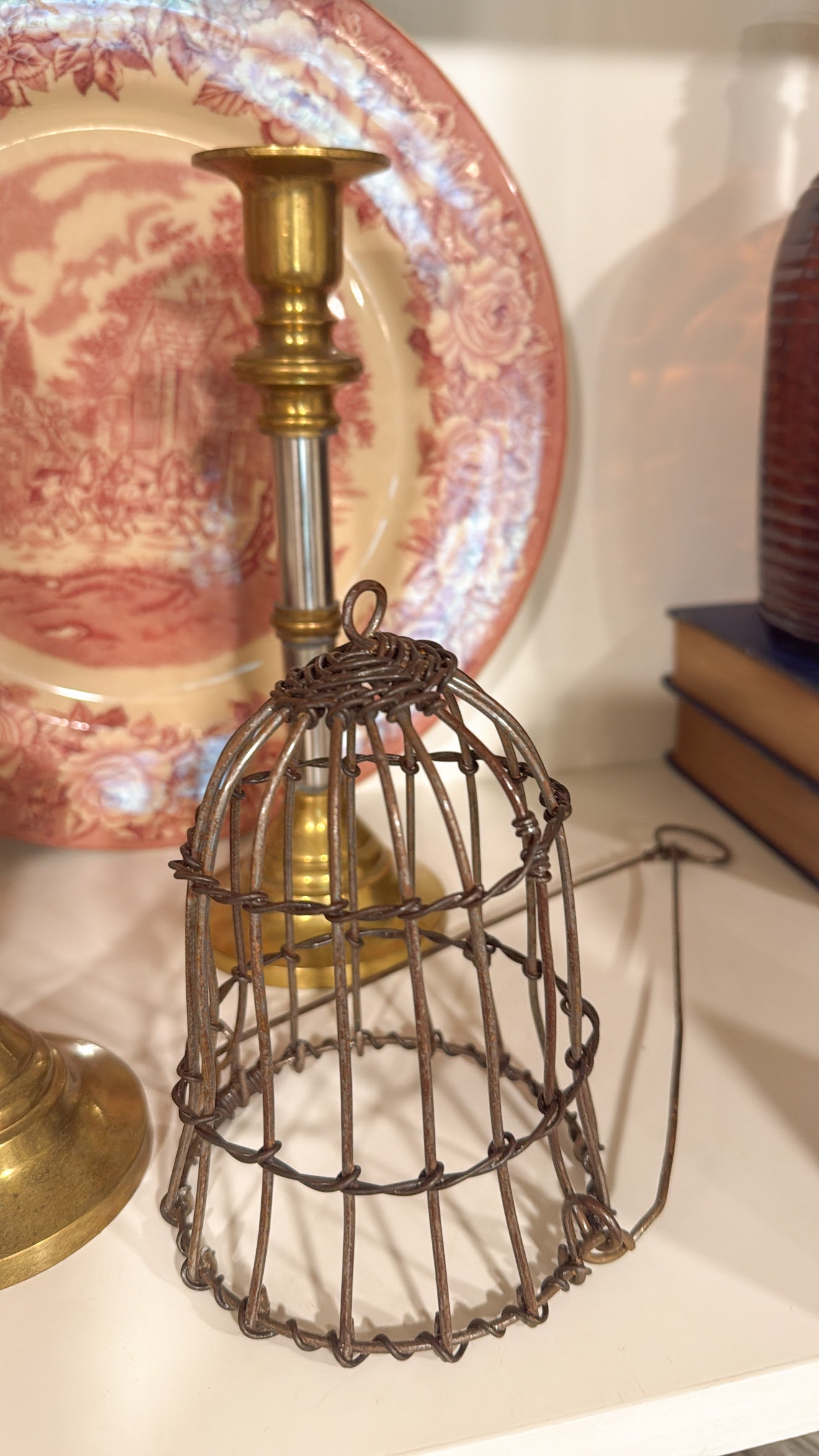Vintage Metal Cage Basket