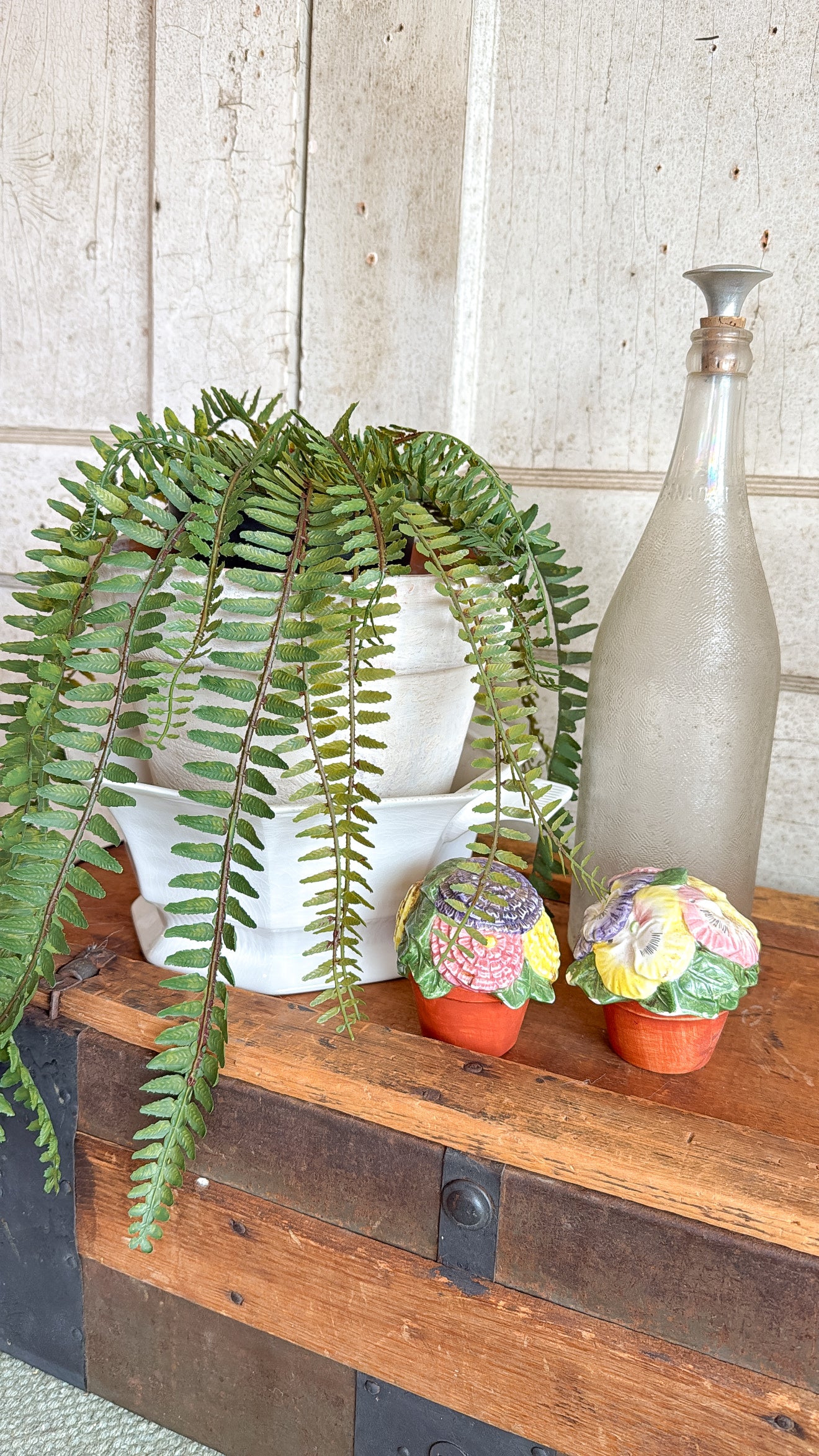 Floral Pot Salt & Pepper Shakers