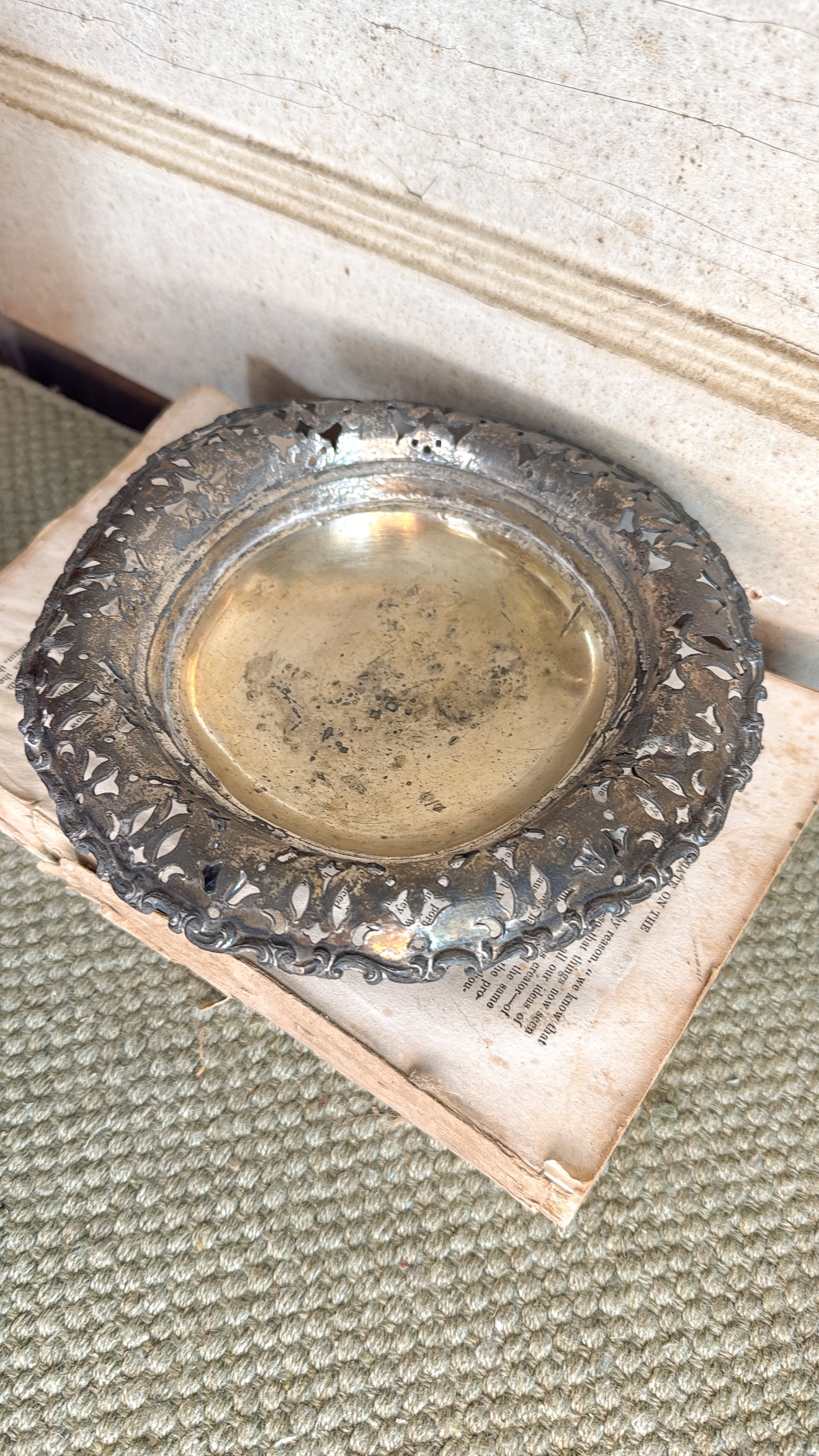 Ornate Silver Footed Riser