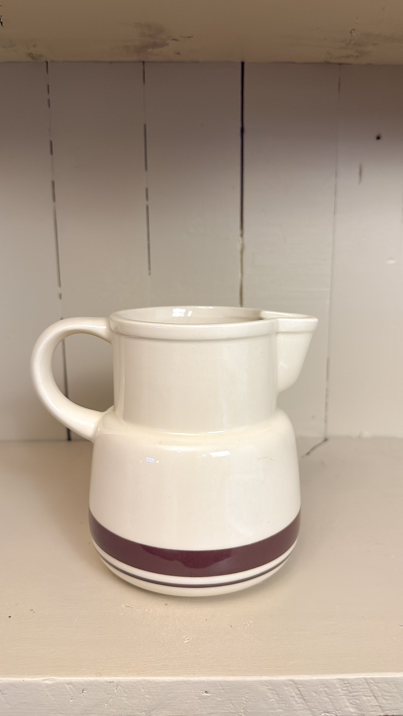 McCoy Brown Striped Pitcher