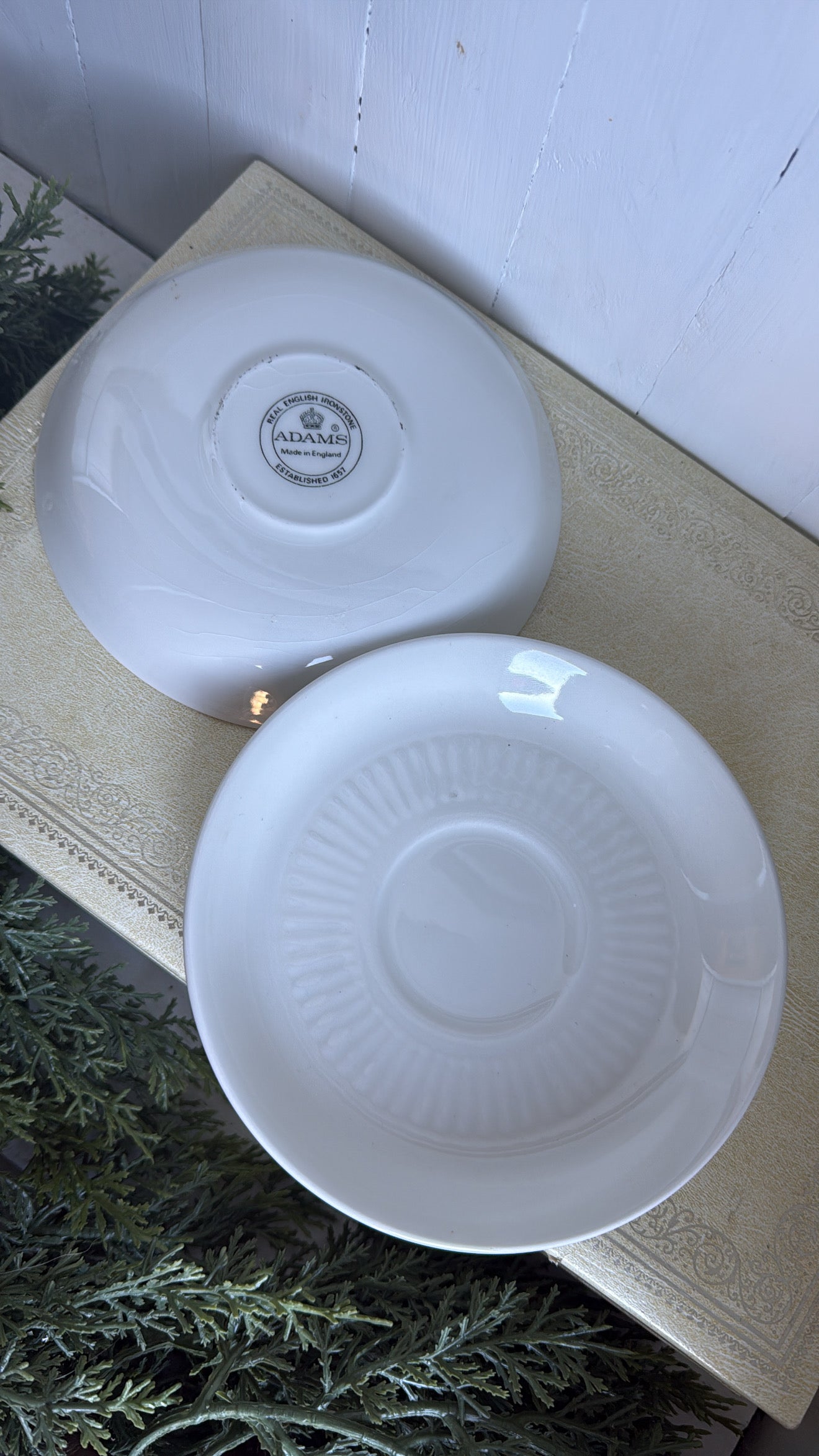 ‘ADAMS’ Empress Ironstone Saucer