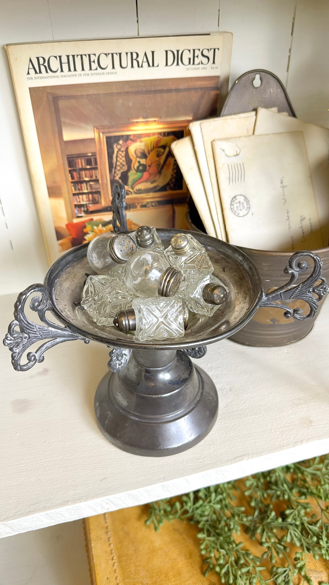 Silver-Plated Ornate Urn
