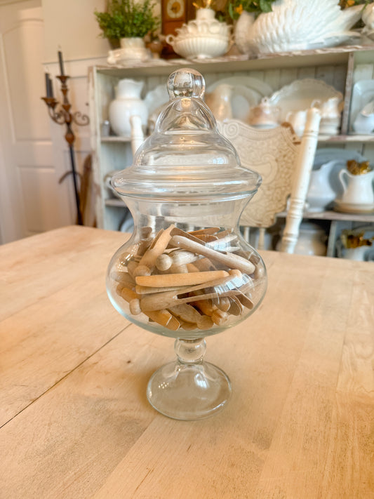 13.25” Tall Glass Apothecary