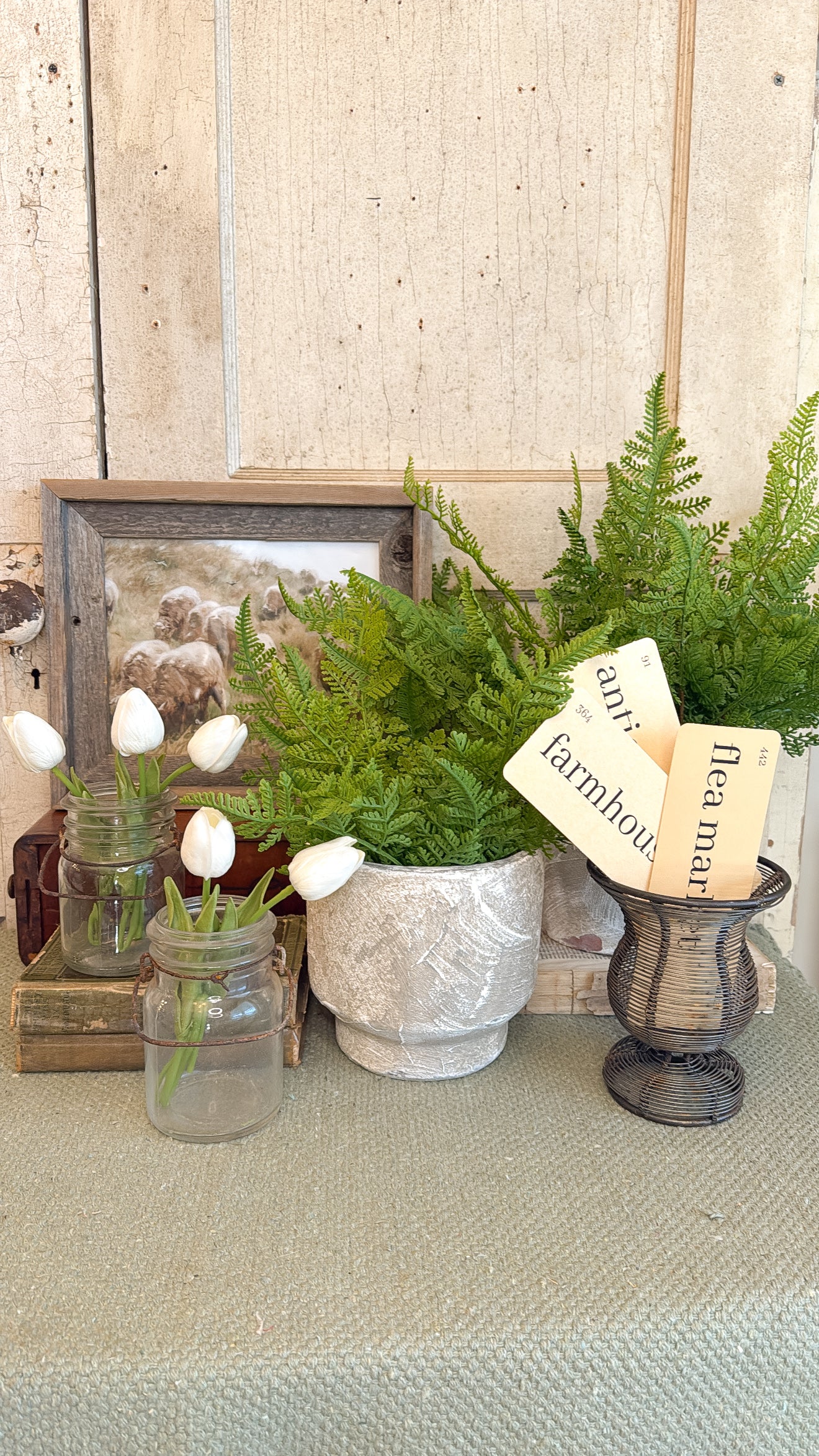 Vintage Rusty Small Metal Urn