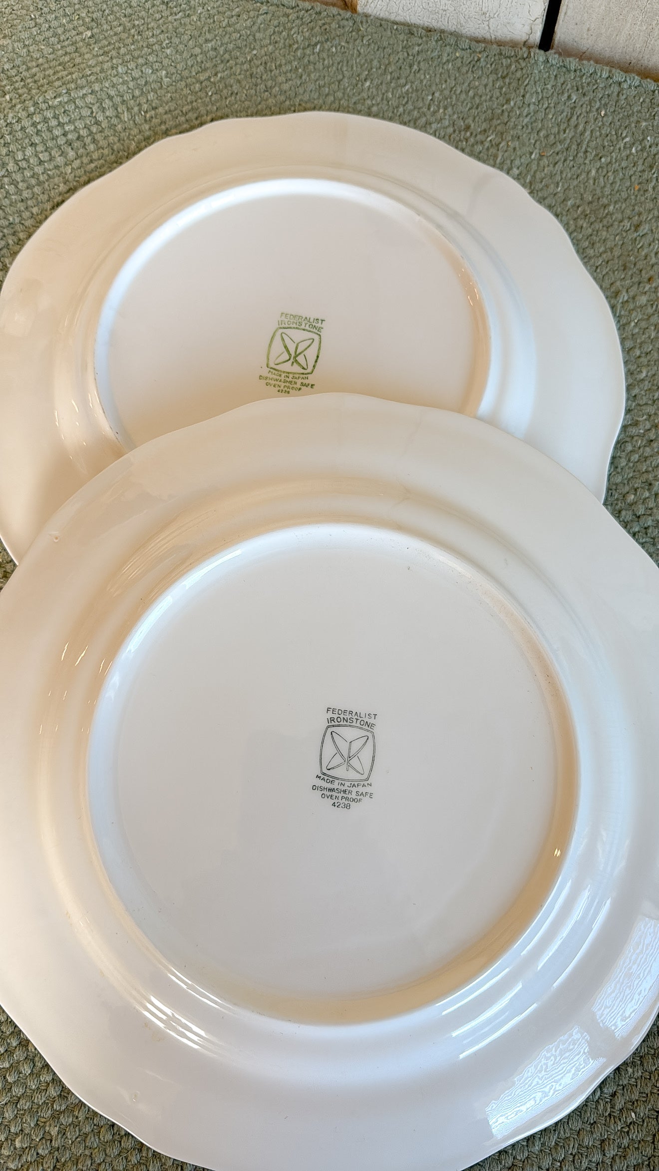 Set of 2 Ironstone Plates