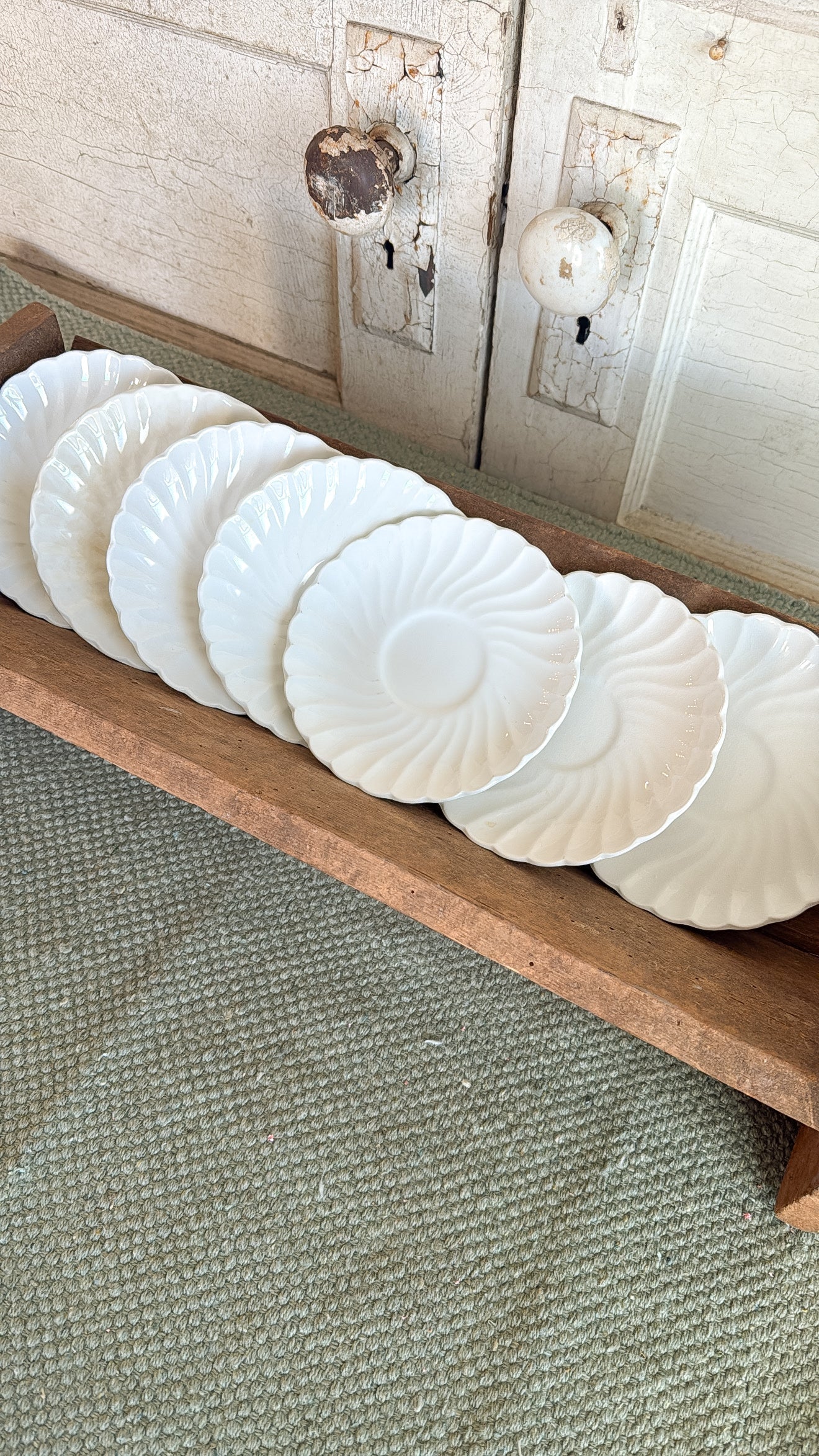 Set of 4 Johnson Bros. Ironstone Saucer