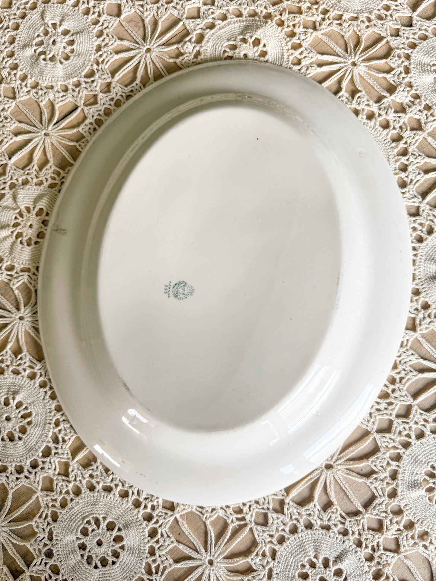 Detailed Trim Ironstone Platter