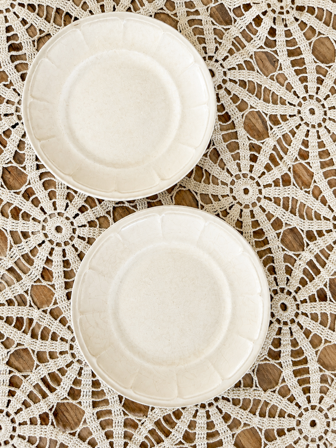 7” Set of 2 Ironstone Plates