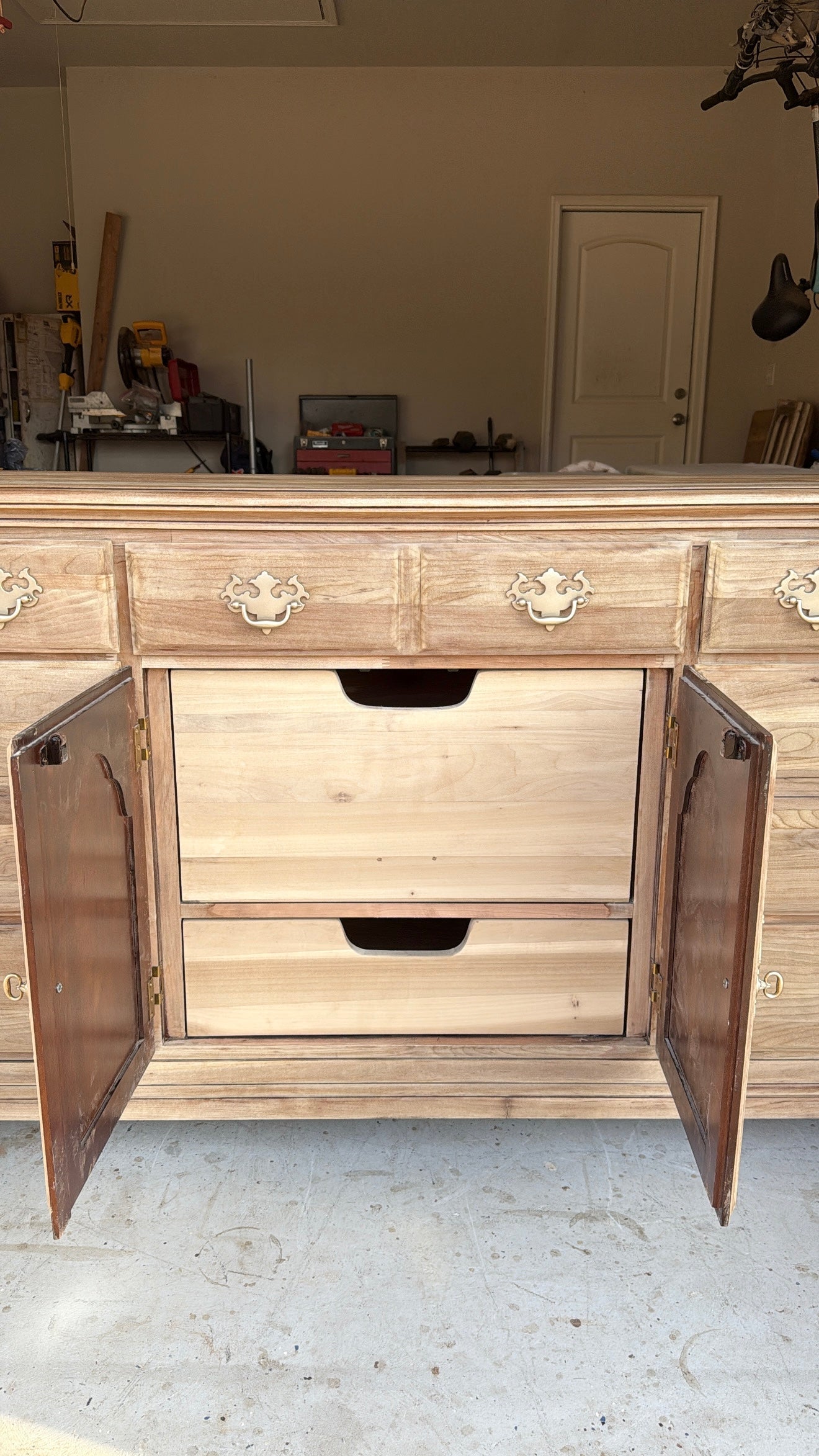 Bleached Dresser & Chest Set