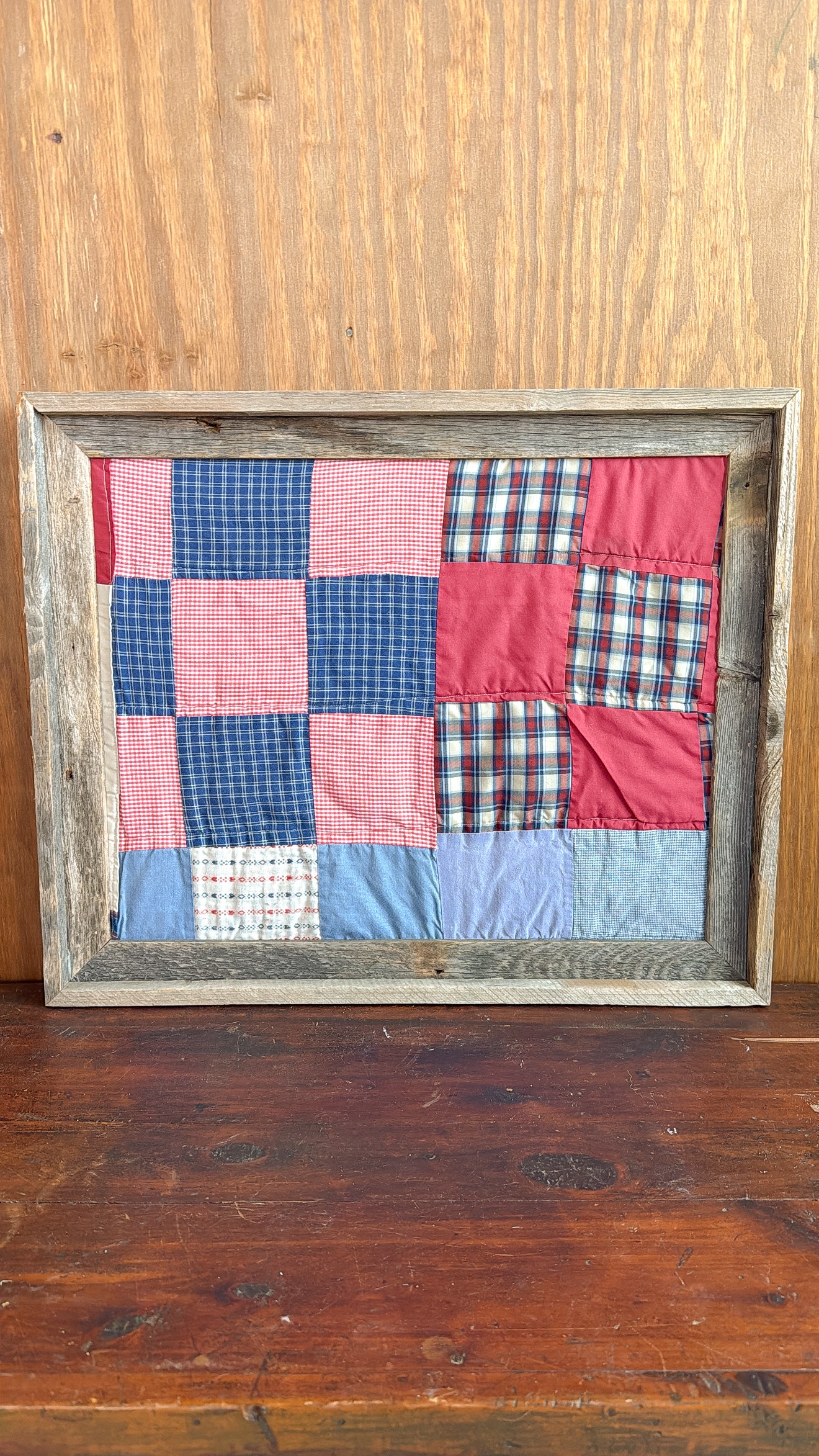 Hand-stitched Framed Quilt
