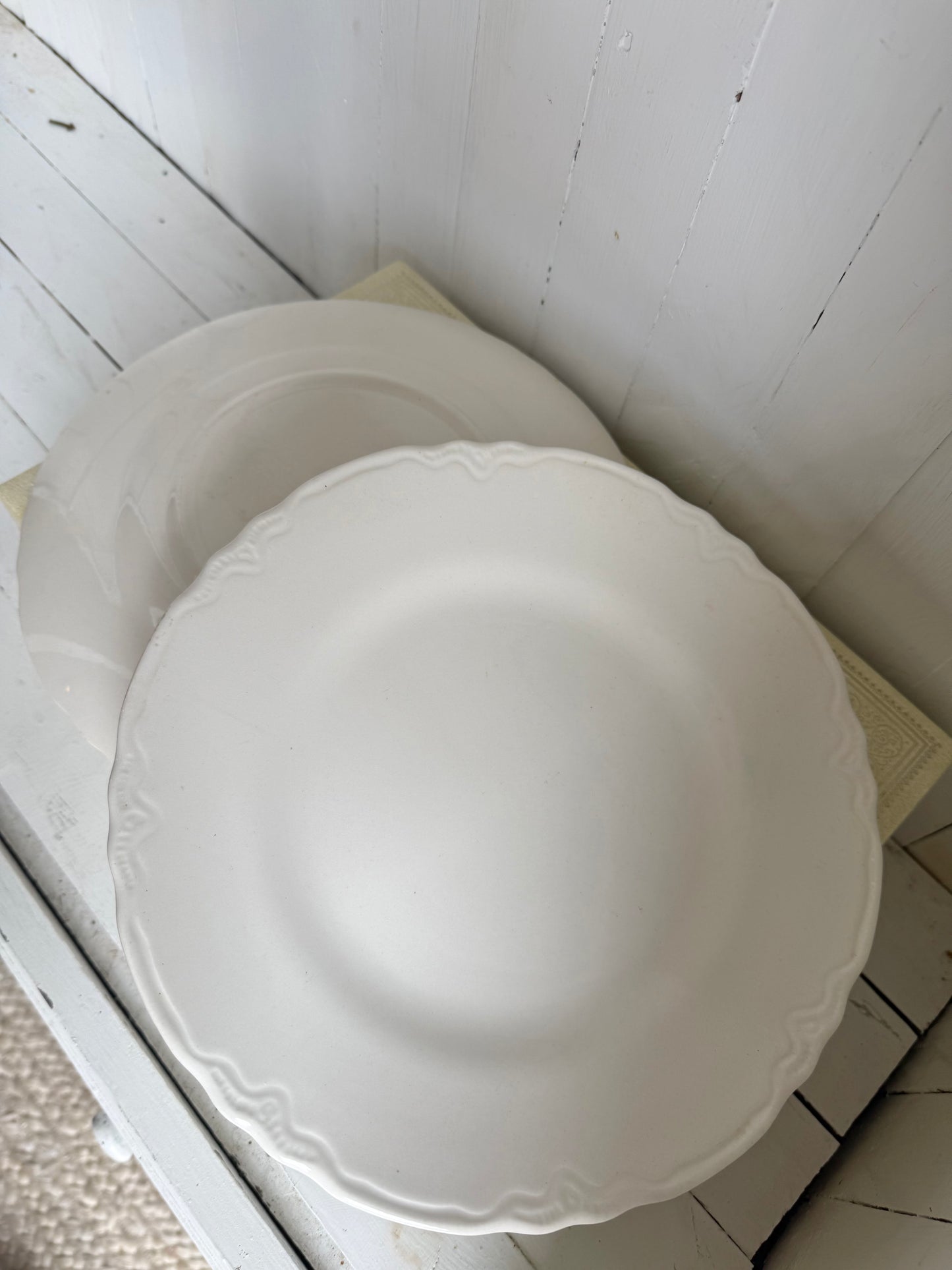 9.25” Ironstone Dinner Plate