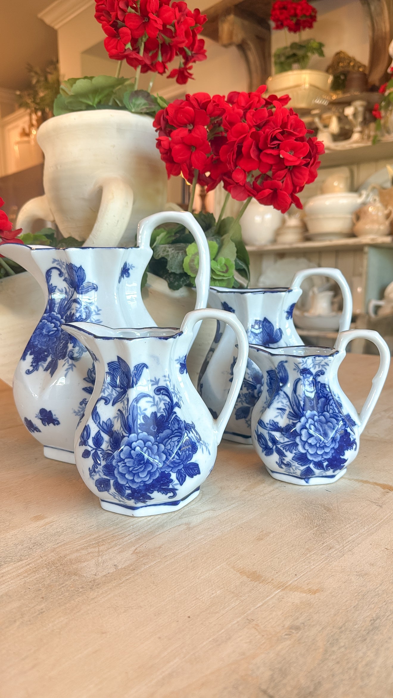 6.25” Tall Ironstone B&W Pitcher