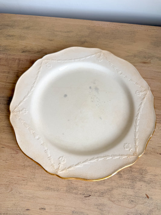 Ironstone Gold Rim Plates