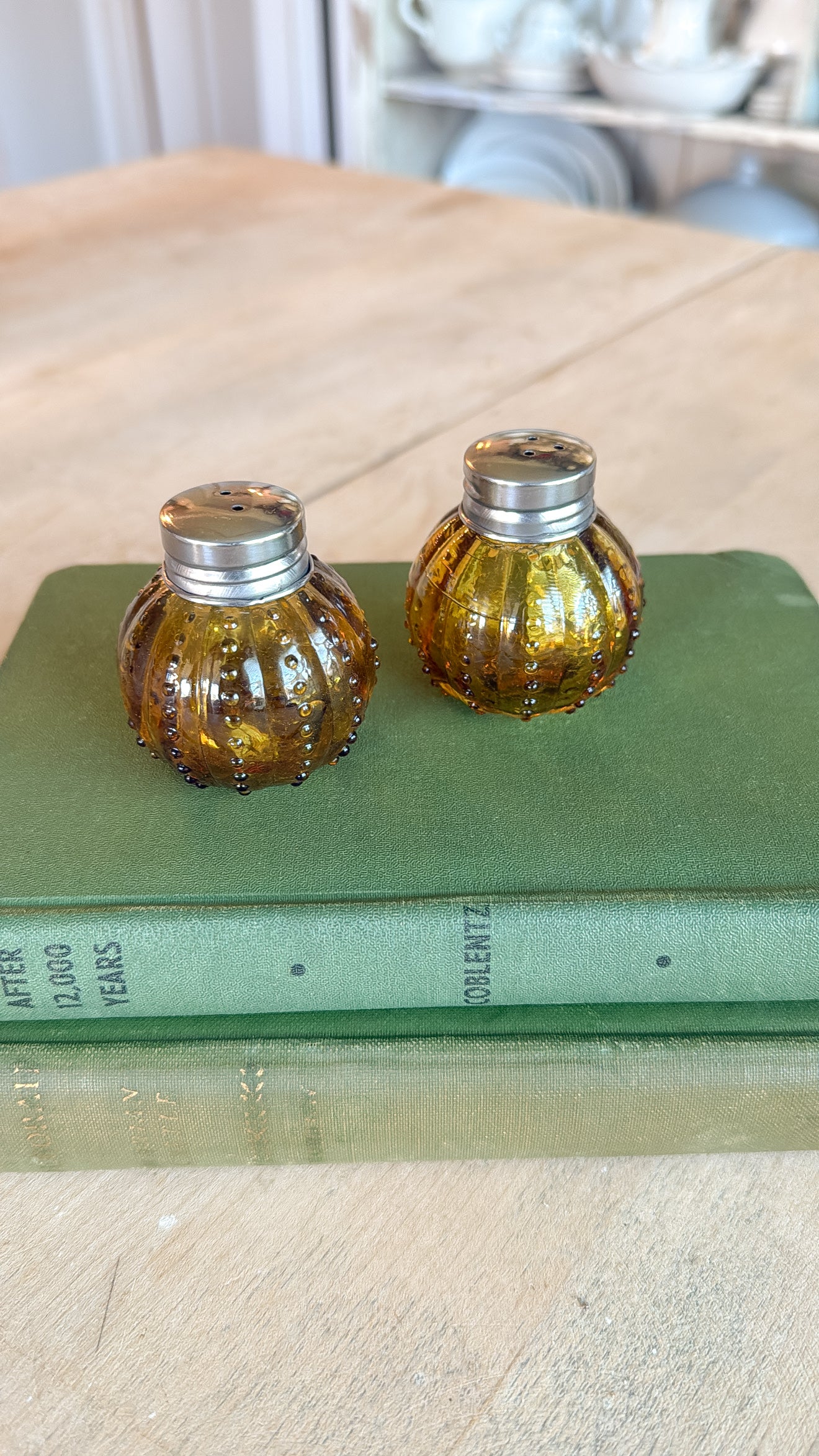 2.5” Tall Amber S&P Shakers