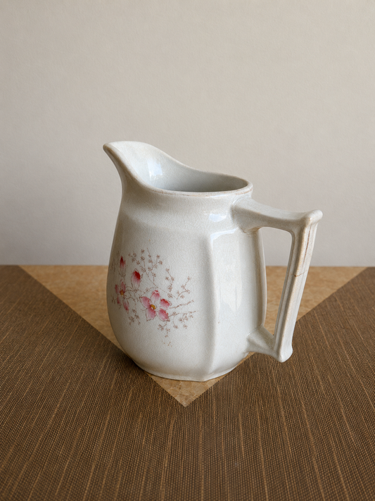 Floral Ironstone Pitcher