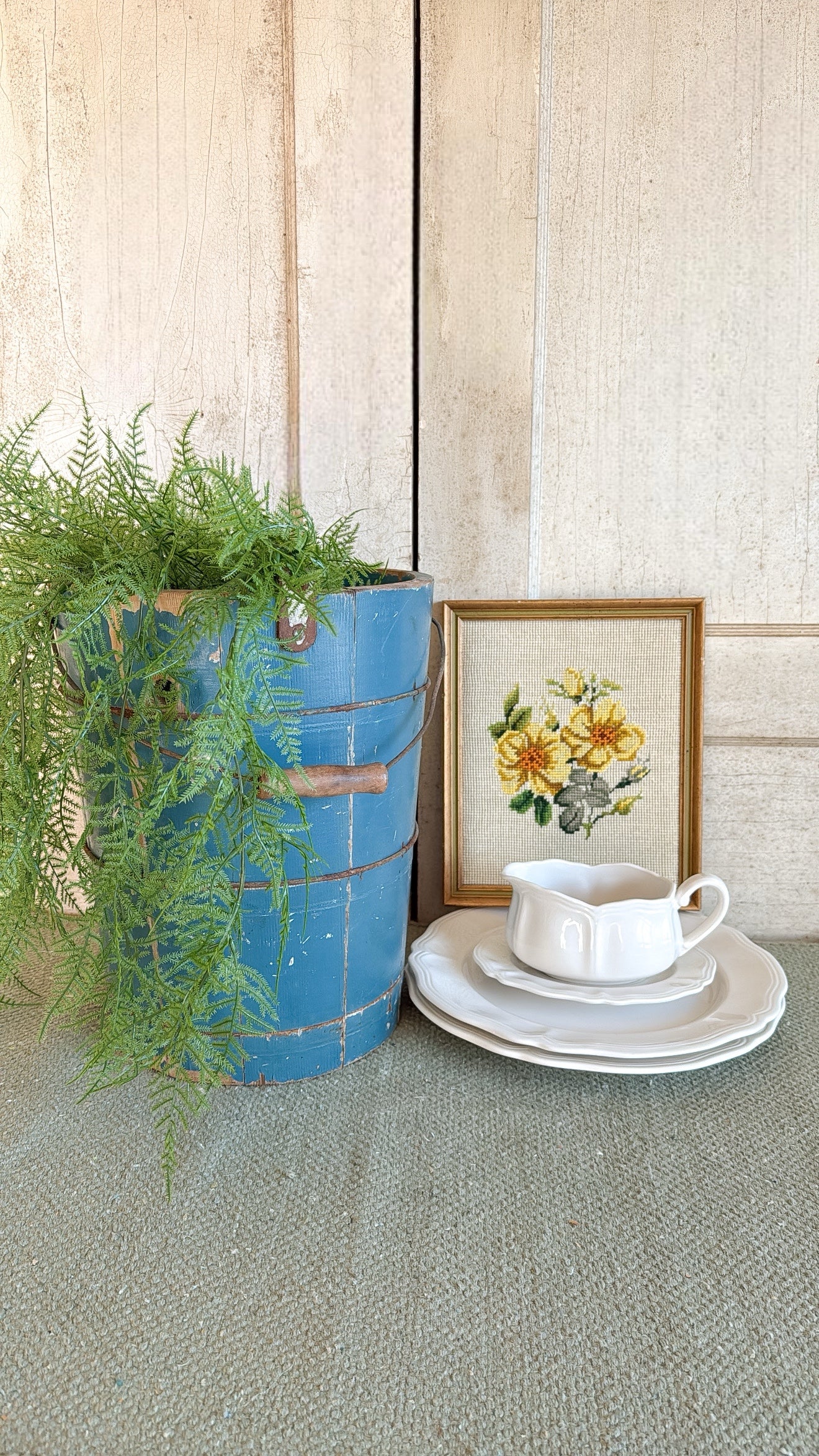 Cross Stitch Floral Picture