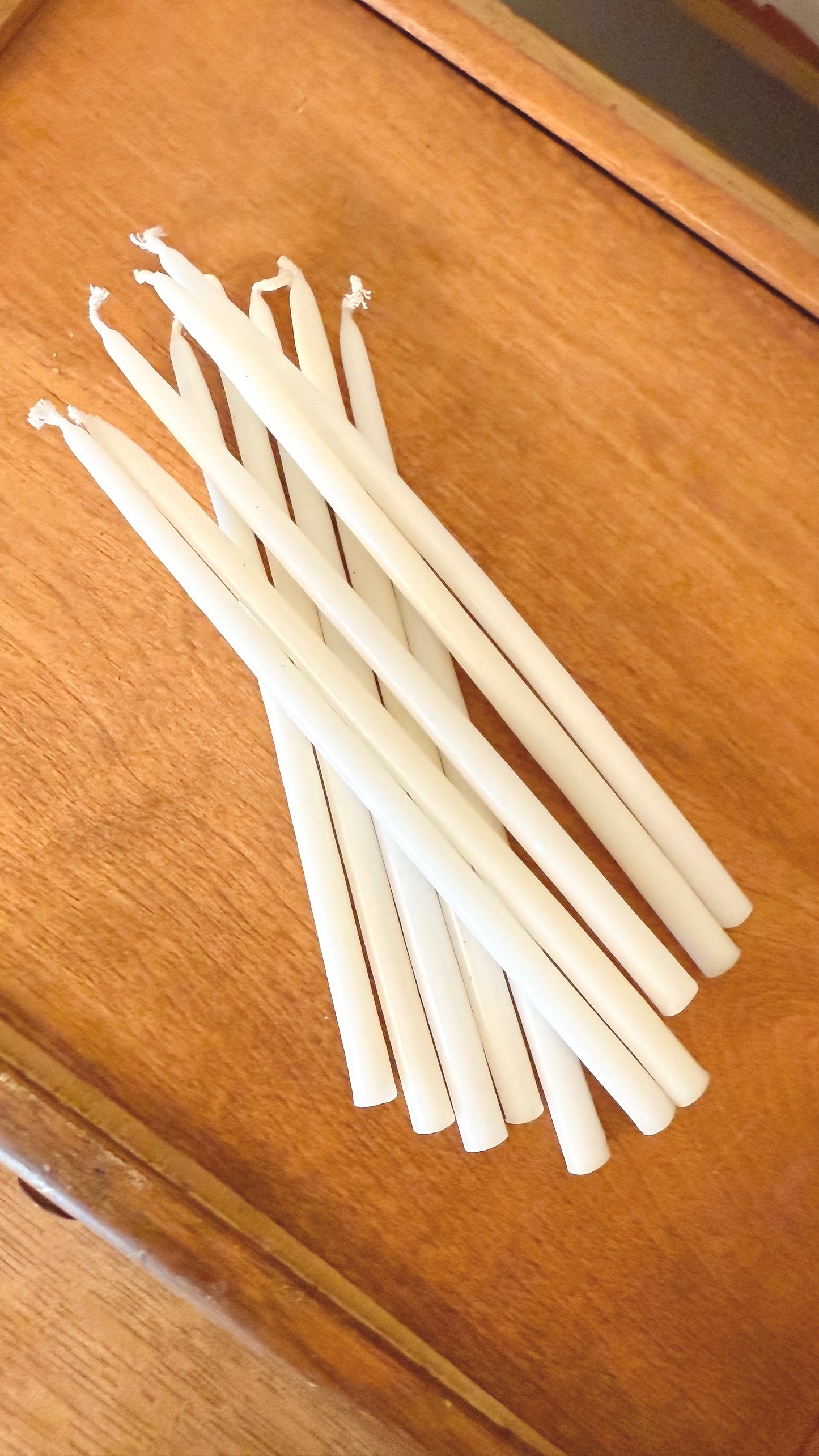 Bundle of 10 Mini Taper Candles