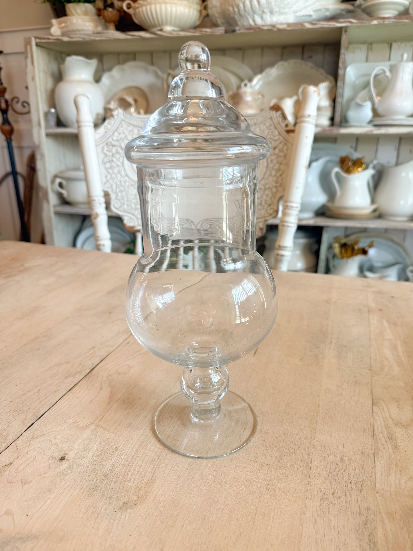 12” Tall Glass Apothecary