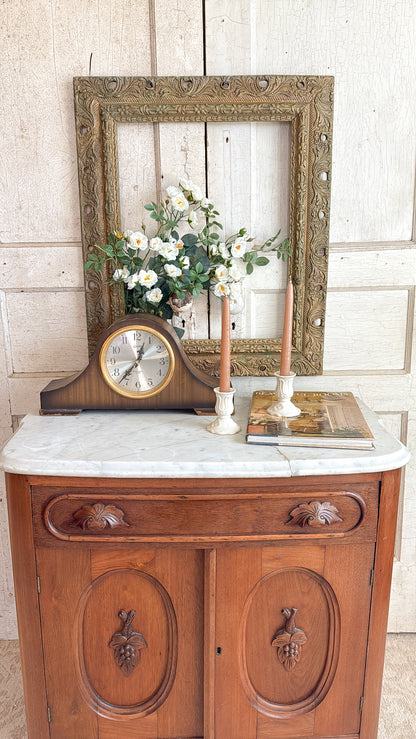 Antique Mahogany Marble Top Wash Stand