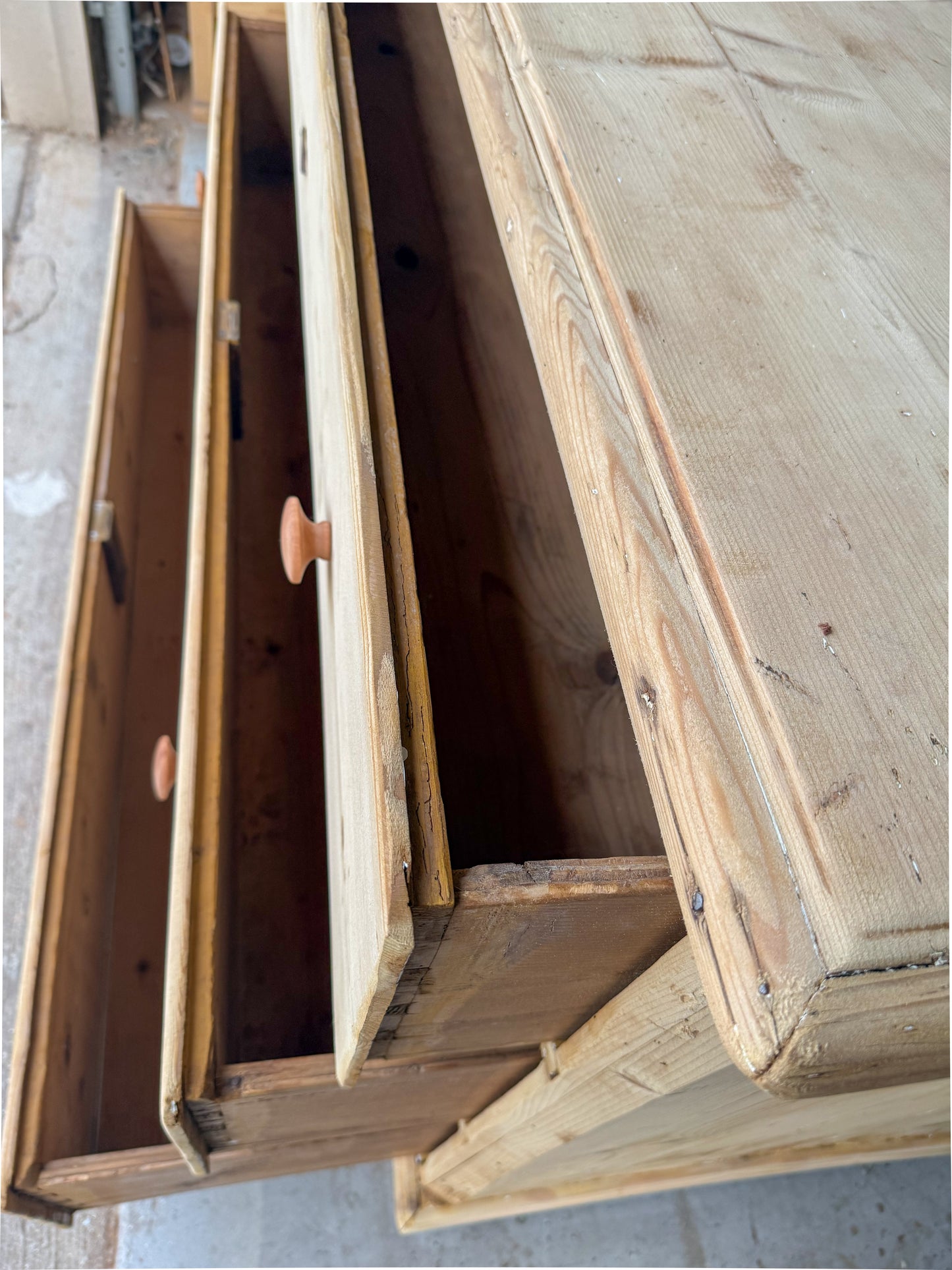 HUGE Solid Wood 3-Drawer Bleached Dresser