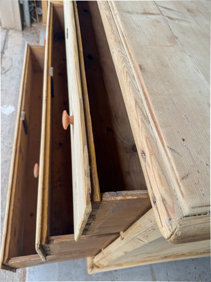 HUGE Solid Wood 3-Drawer Bleached Dresser