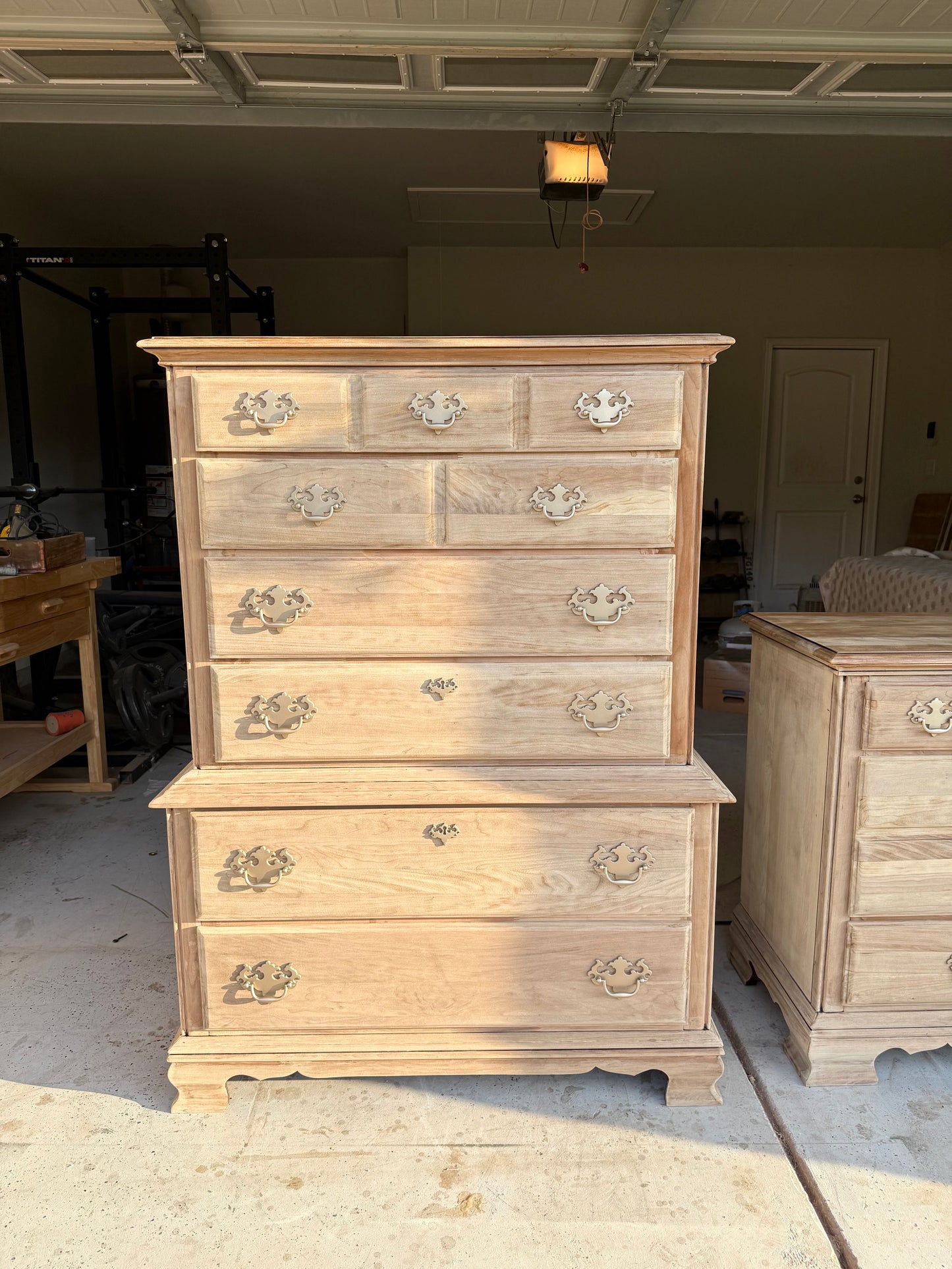 Bleached Dresser & Chest Set