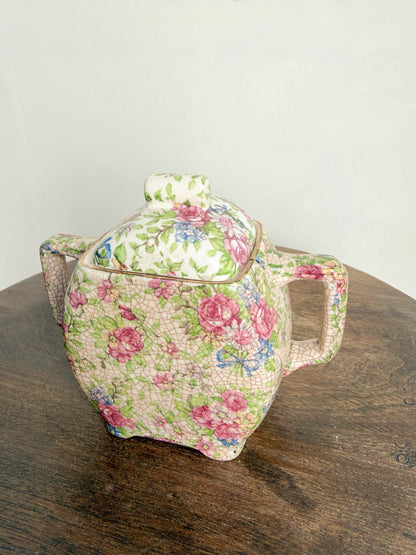 Crazed Vintage Sugar Bowl