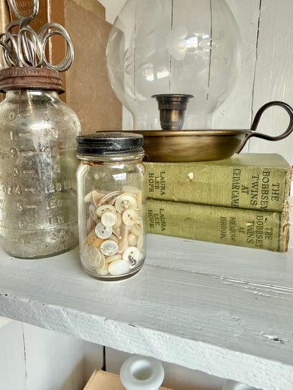 Vtg. Small Jar w/ Buttons