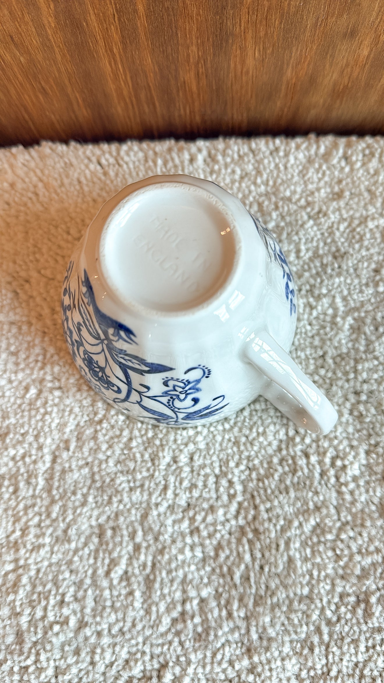 B&W Ironstone Teacup