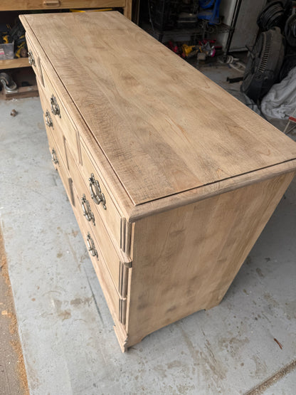6-Drawer Bleached Dresser