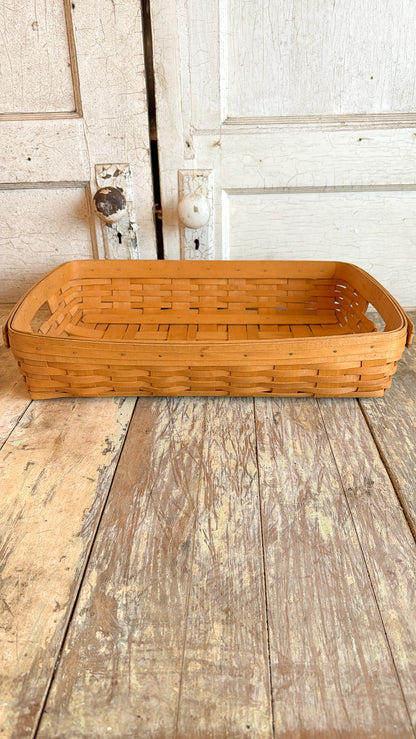 Longaberger Serving Basket w/ Handle Opening