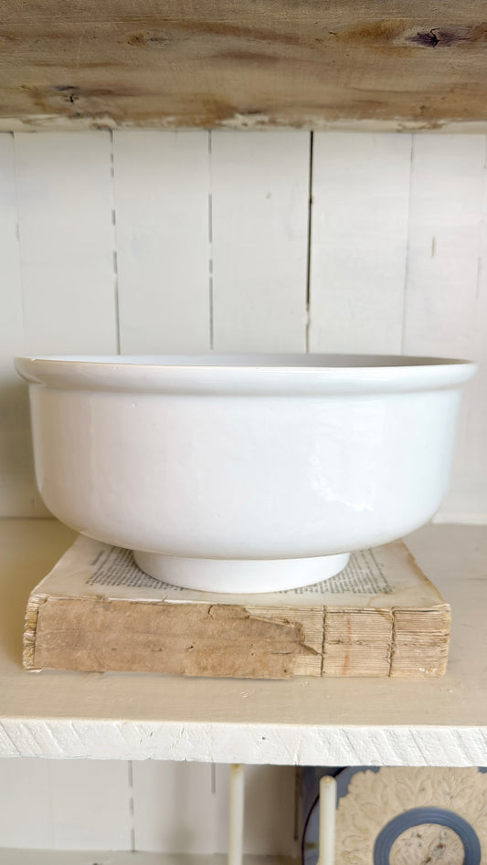 Vintage Large White 'USA' Bowl