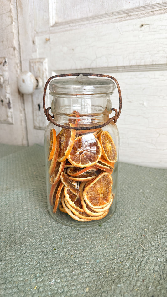 Jar of Dried Oranges