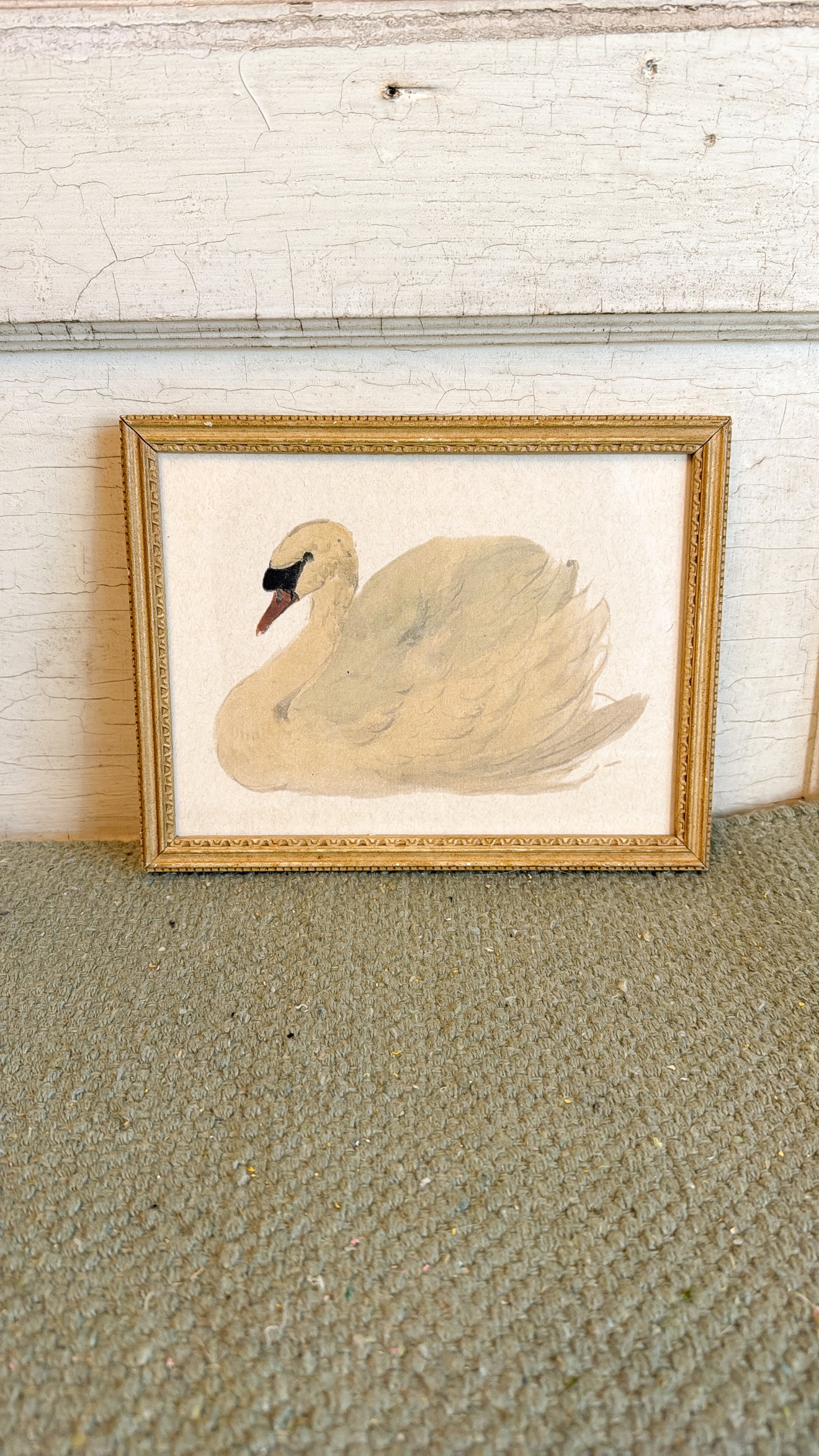 Vintage Swan Print