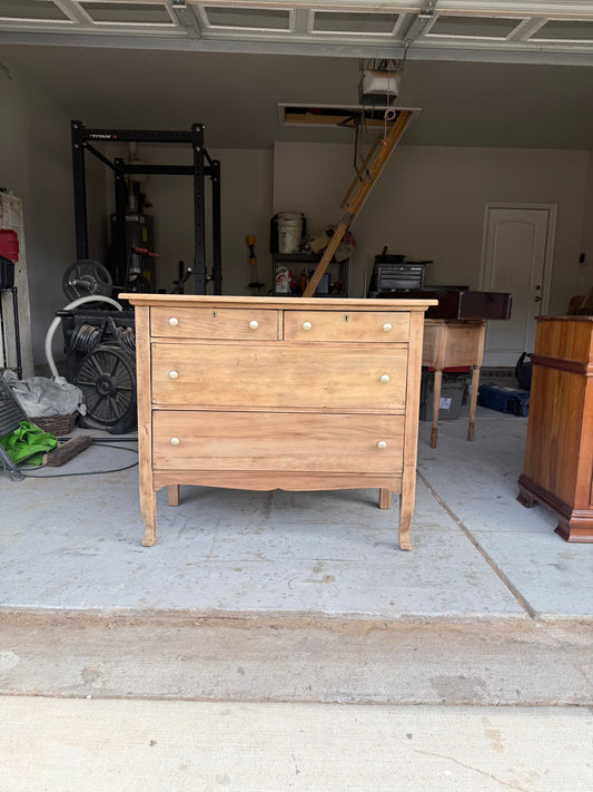 4-Drawer Bleached Dresser