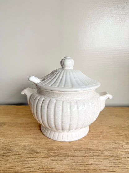 Crazed Tureen w/ Ladle