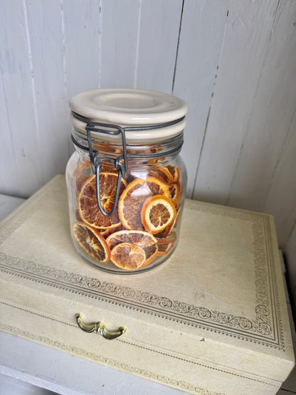 Jar of Dried Oranges