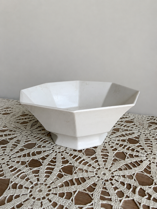 Octogonal Ironstone Bowl