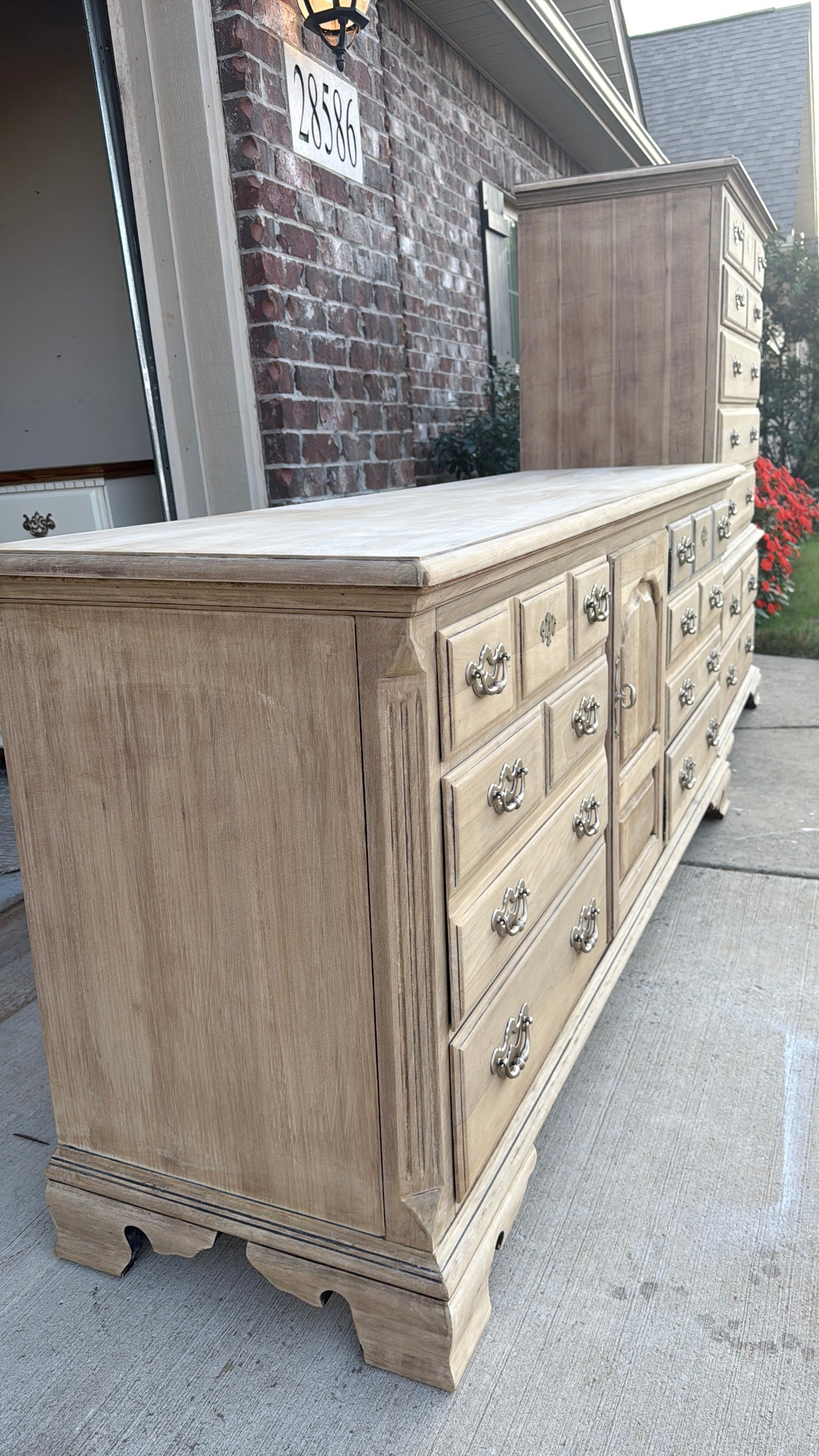 Bleached Dresser & Chest of Drawers