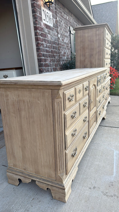 Bleached Dresser & Chest of Drawers