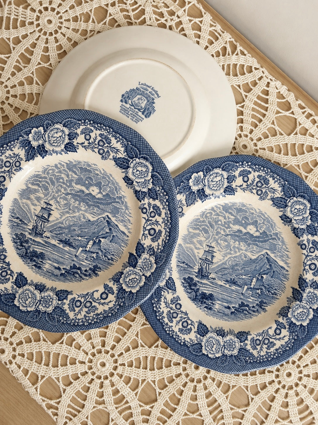 Blue & White Ironstone Plate