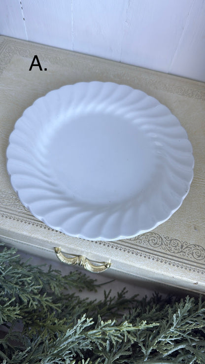 6.25” Ironstone ‘Swirl’ Plate