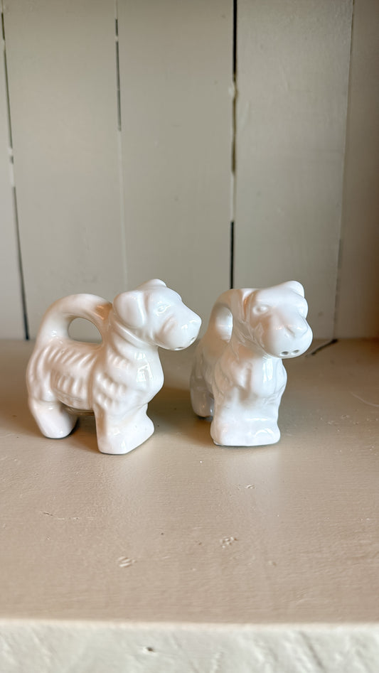 Vintage Dog S&P Shakers